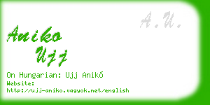 aniko ujj business card